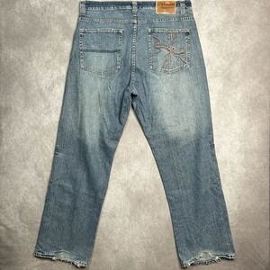 FUBU Platinum Men's 38 X 34 Blue Baggy/Loose Fit Denim Jeans Y2K Hip Hop